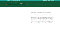 Desktop Screenshot of frontrangepooltables.com