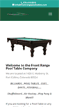 Mobile Screenshot of frontrangepooltables.com